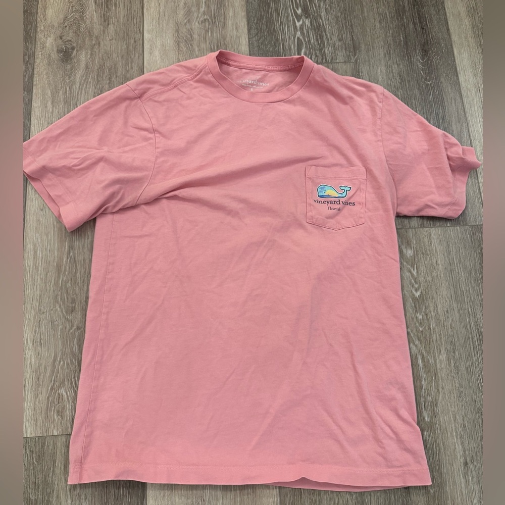 Vineyard Vines Men's Short Sleeve SalmonPink Tee